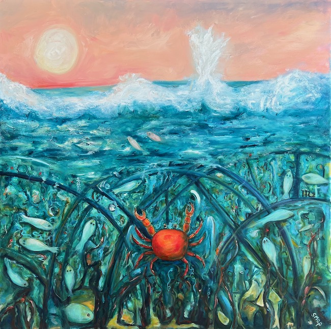  The Moon in Cancer| Oil on Canvas | 90 x 90 cm | $1500 